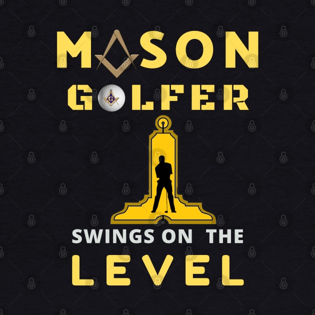 Mason Golfer Swings On the Level by Hermz Designs